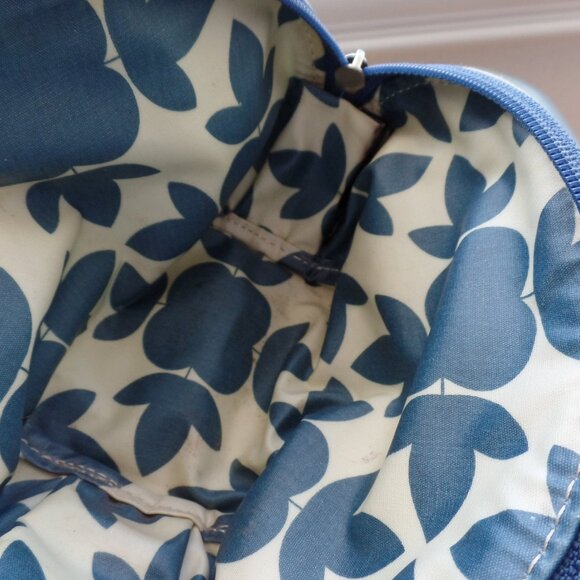 Fossil Floral Pouch Canvas Makeup Cosmetic Oval Bag - Picture 4 of 6